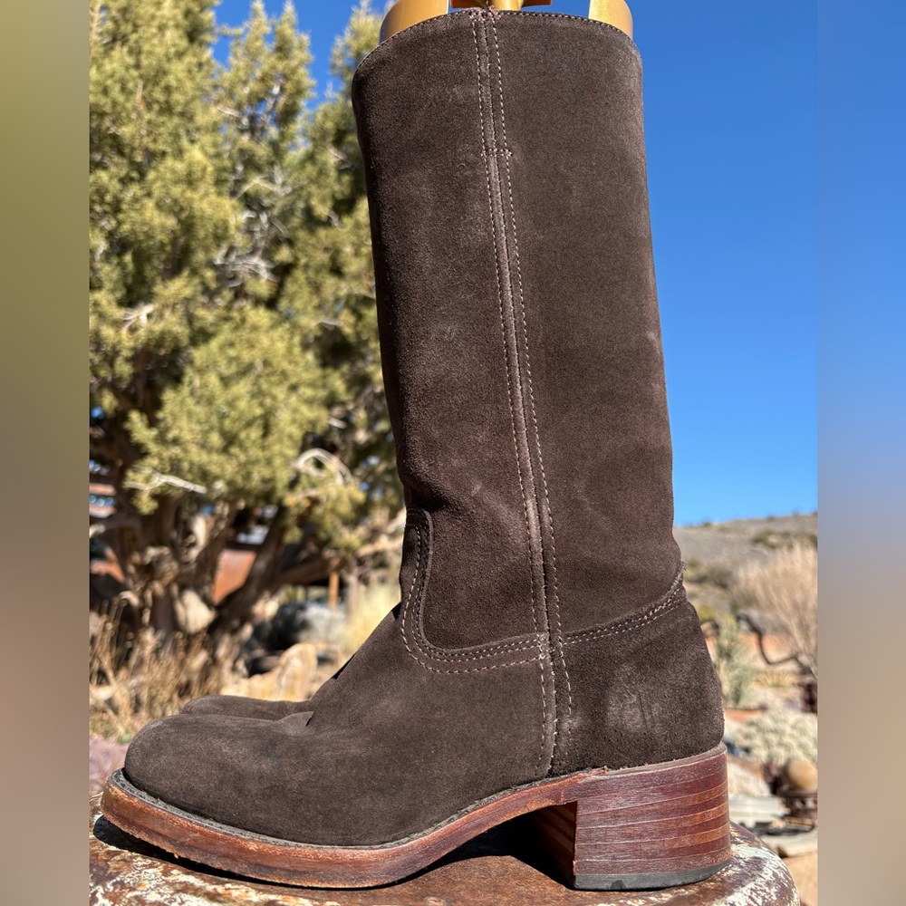 FRYE 🇺🇸 Campus 14L Boots Suede Vintage - Picture 4 of 16